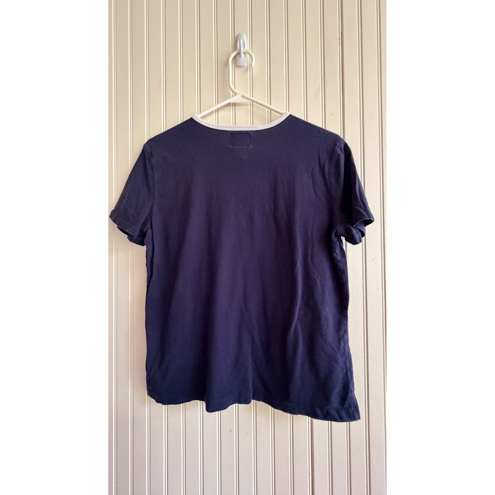 American Living patriotic Navy Blue Graphic T Shirt Medium NYC Flag - Picture 2 of 7